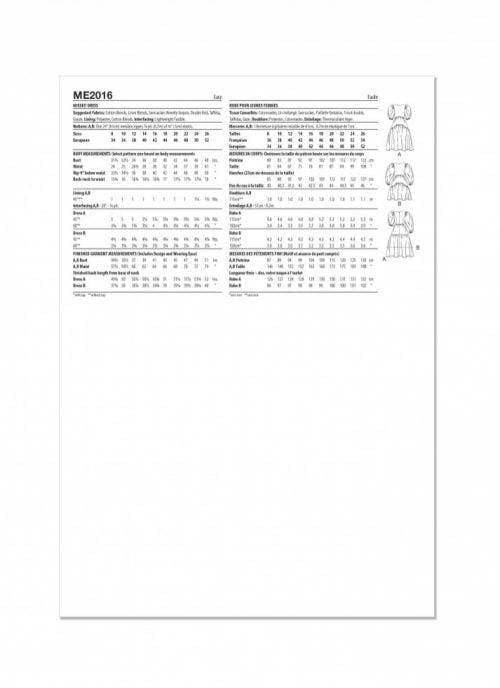 Know Me Sewing Pattern 2016, Dresses for Women, K5 (8-10-12-14-16) - Easy