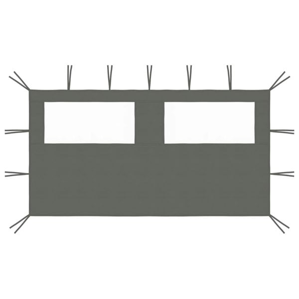 Berkfield Gazebo Sidewall with Windows 4x2 m Anthracite