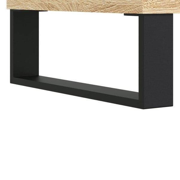 Berkfield Sideboard Sonoma Oak 34.5x32.5x90 cm Engineered Wood