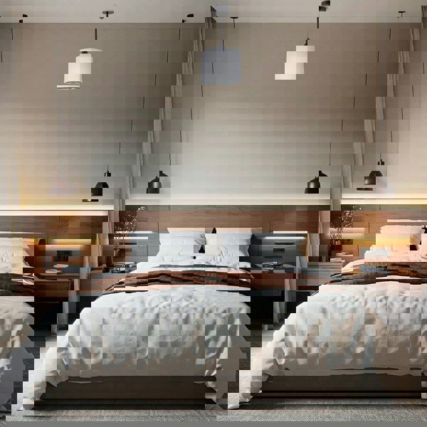 Classic Matte Black Ceiling Light Fixture to Showcase Lamp Shades Image 7