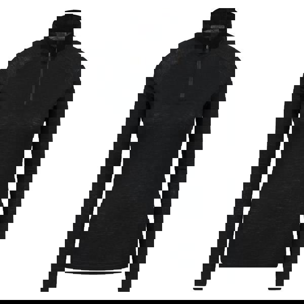 Mountain Warehouse Womens/Ladies Merino Wool Zip Neck Thermal Top - Black - 