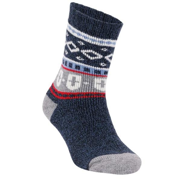 Trespass Unisex Adult Larsen Fair Isle Socks - Navy - 