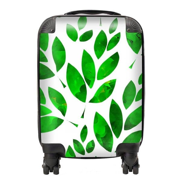 Warren Reed Watercolor Abstract Leaves Suitcase