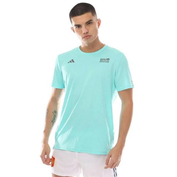Adidas Mens Legends Marathon Lettering T-Shirt - Aqua - 