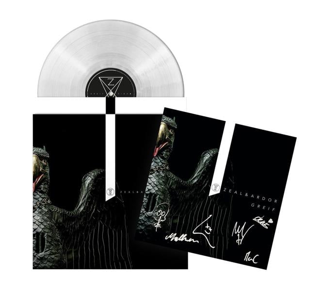 Zeal & Ardor 'GREIF' LP Clear Vinyl with EYESORE EXCLUSIVE SIGNED INSERT