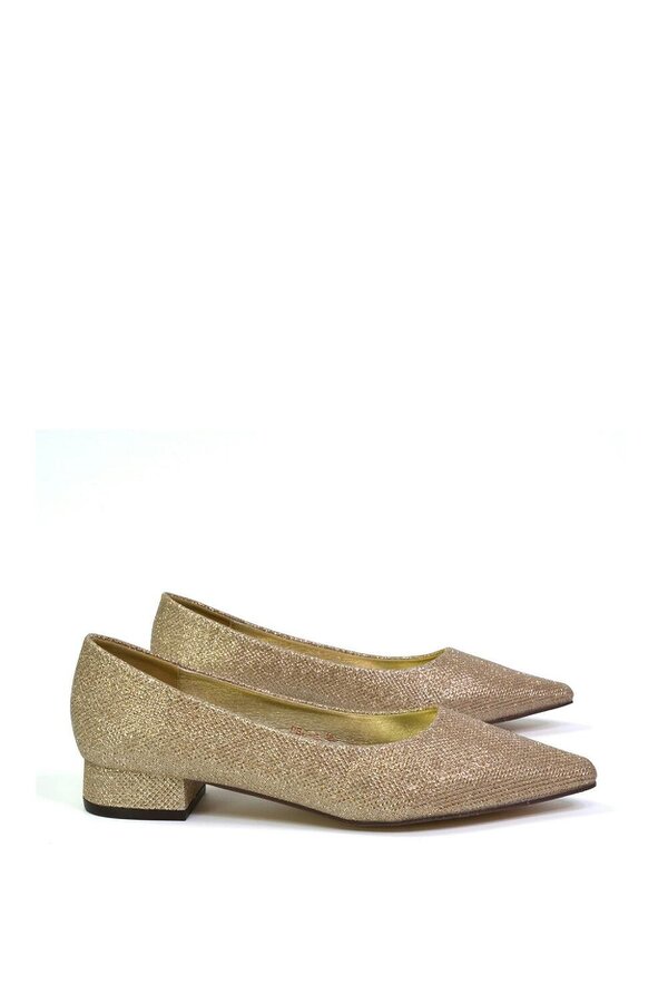 XY LONDON Pointed Toe Wedding Shoes Low Heel Bridal Heels