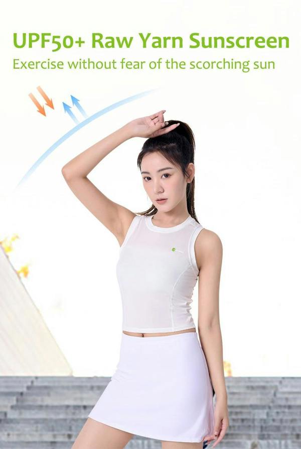 Anniou Raw Yarn Quick Dry Antibacterial Sports Vest