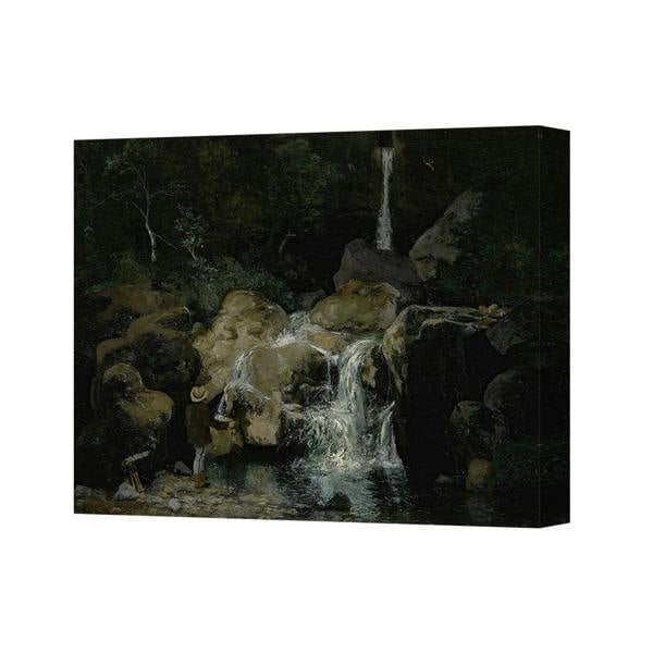 Benjamin Tate Design Canvas Wall Art Waterfall Forest Landscape Painting