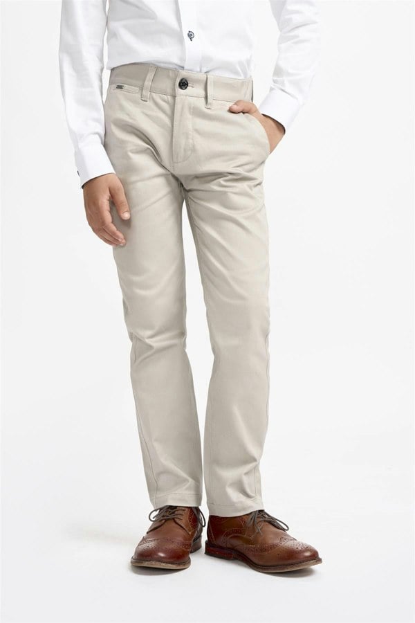 Boys Dakota Slate Chino Front