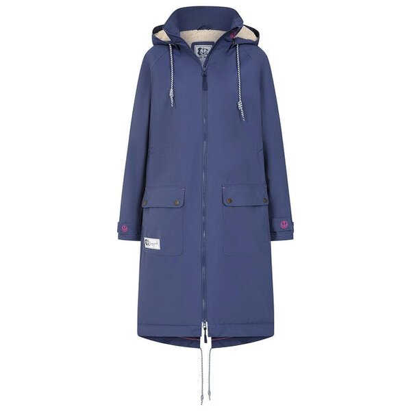 Lazy Jacks LJ159 - Ladies Long Snug Lined Coat - Twilight