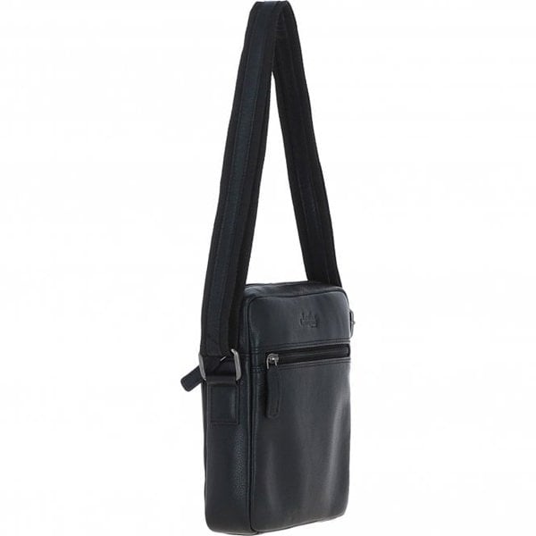 Leather Company Real Leather Messenger Bag: LISBON