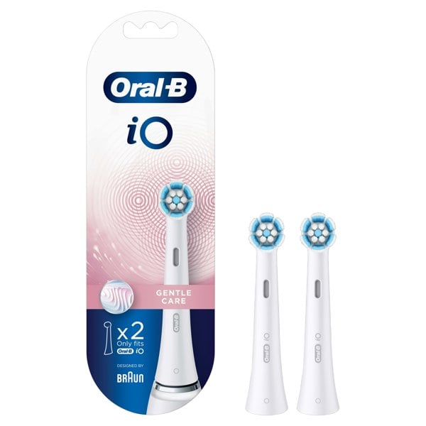 Oral-B iO Gentle Care Toothbrush Heads, Pack of 2 Counts