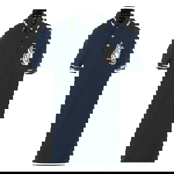 Aquascutum Unisex Adult AQ 1851 Embroidered Tipped Polo Shirt - Navy - 