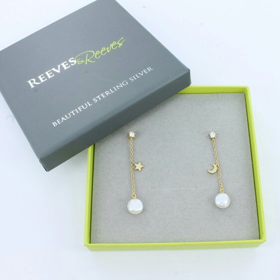 Reeves & Reeves Pearl Celeste Drop Earrings