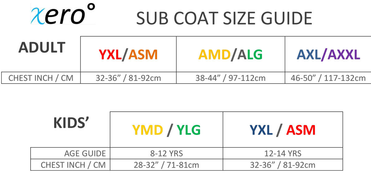 Xero Degrees Youth Team Insulated Sub Coat {XO-CH827Y}