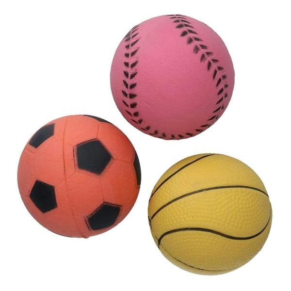 Rosewood Rubber Dog Balls Durable Bouncy Fetch Toys for Small Dogs