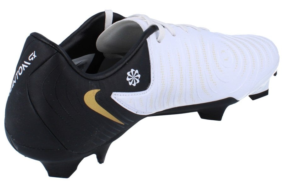 Nike Phantom Gx II Academy Fg/Mg Mens Football Boots Fd6723 100 - White Black Metallic Gold Coin 100 - Photo 2