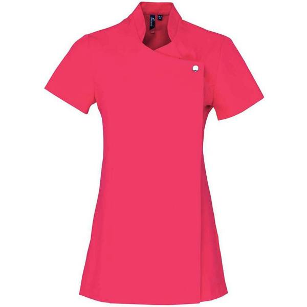 Premier Womens/Ladies Blossom Short Sleeve Tunic - Hot Pink