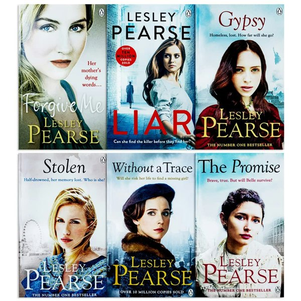 Lesley Pearse 6 Book Set Forgive Me, Liar, Gypsy, Stolen, Without a Trace, The Promise