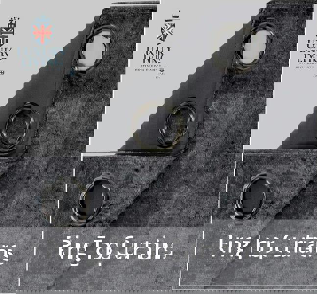 Luxury Living Luxury Crushed Velvet Fully Lined Ring Top Curtains