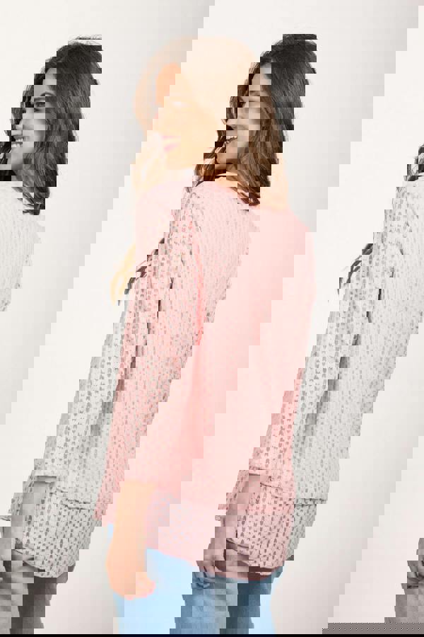 Mudflower Asymmetric Mesh Layered Top