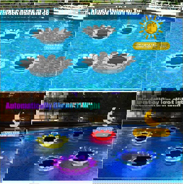 Leaper Solar Remote Controlled Floating Sunflower Decorative Light