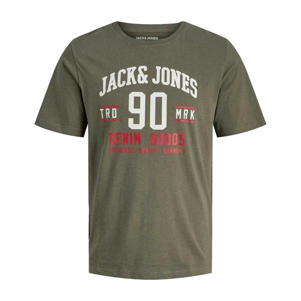 Jack And Jones Mens Ethan T-Shirt (Pack of 3) - Dusty Olive - 