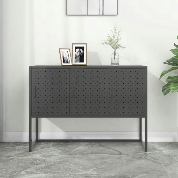 Berkfield Sideboard Anthracite 105x35x75 cm Steel