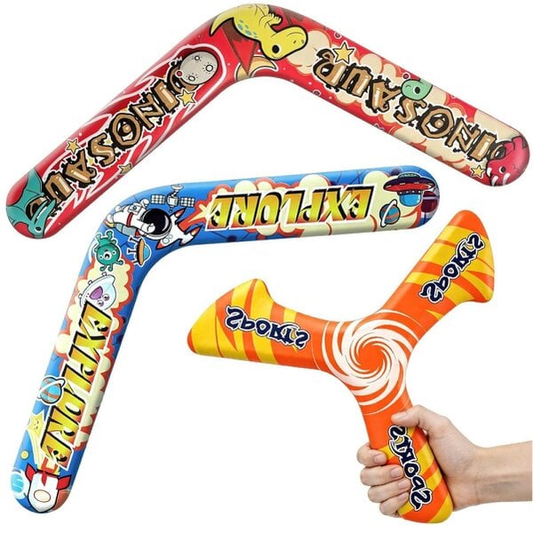 deAO Toys deAO 3 PCS Soft Foam Boomerang Toys for Kids, Easy to Throw Outdoor Toy