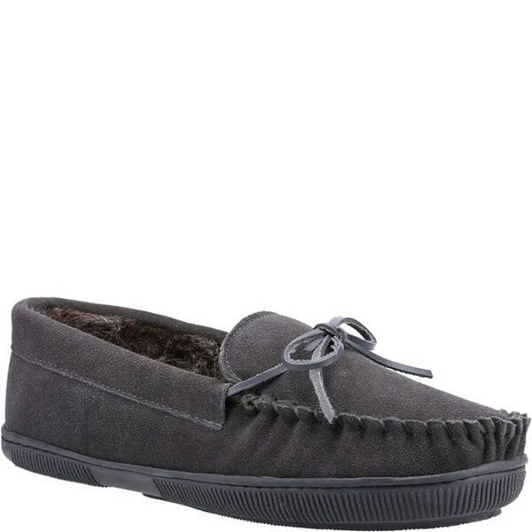 Hush Puppies Mens Ace Slippers - Grey