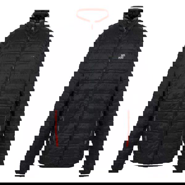 Regatta Mens Wentwood IX 3 in 1 Jacket - Black/Red Ochre - 