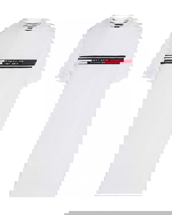 Tommy Hilfiger Hilfiger Chest Insert Mens T-Shirt - White