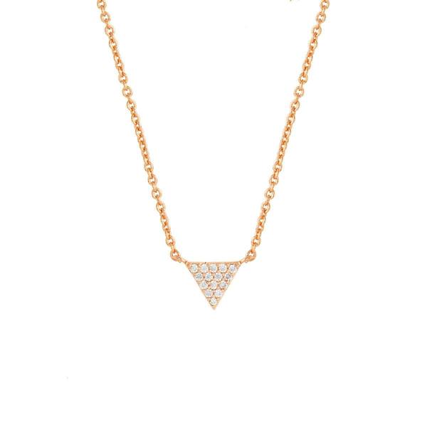 Sole du Soleil Lupine Women's 18k Gold Plated Triangle Fashion Necklace