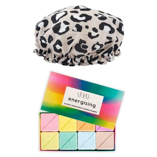 Shower Sanctuary Set - Various Prints - Grey Leopard