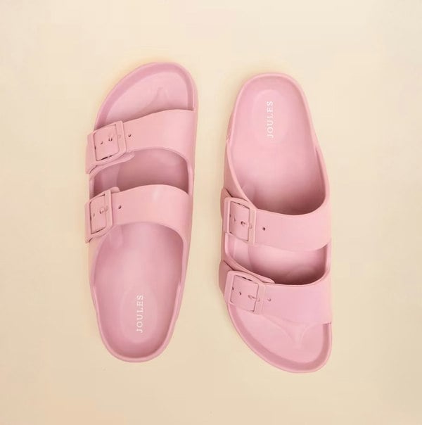 Joules SUNSEEKER Womens Sliders Pink