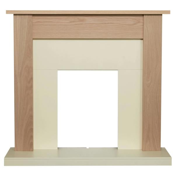 Adam Southwold Fireplace in Oak & Cream, 43 inch