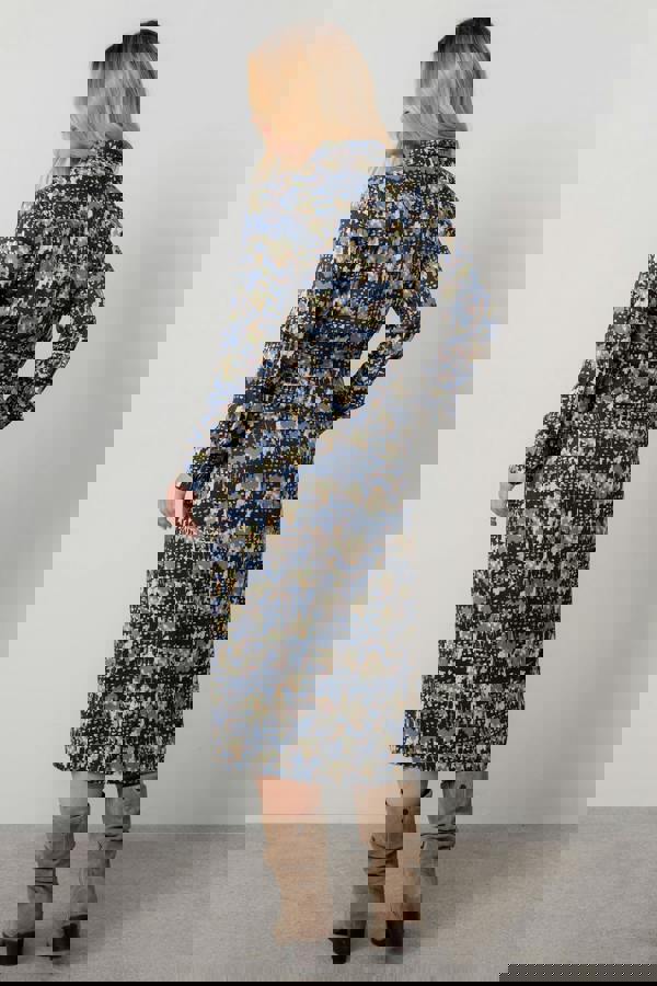 Lily & Me Anya Midi Shirt Dress Navy