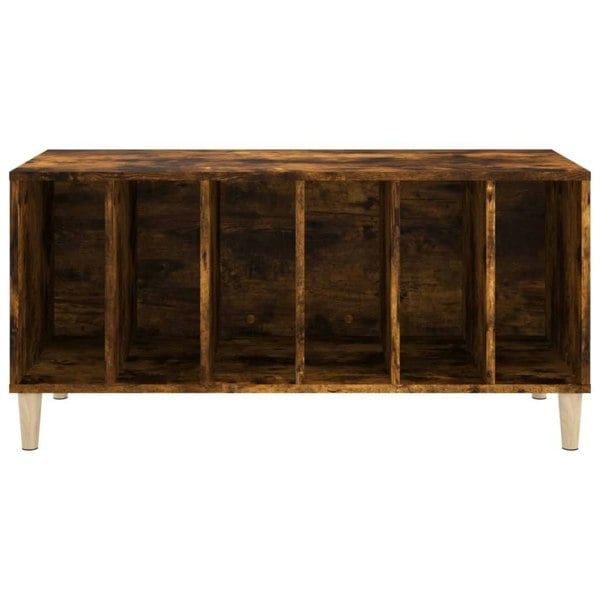 Berkfield Record Cabinet Smoked Oak 100x38x48 cm Engineered Wood
