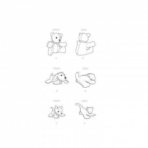 Simplicity Sewing Pattern 9360, Toys OS (One Size) - Easy