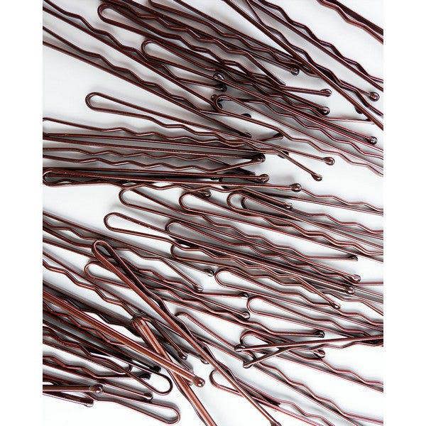 Brushworks Brown Bobby Pins - 50 Pieces
