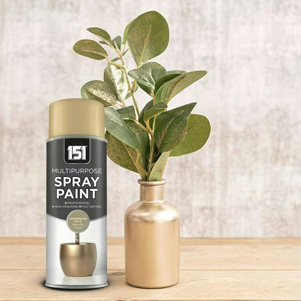 151 12X 151 Champagne Gold Metallic Gloss Spray Paint 400ml