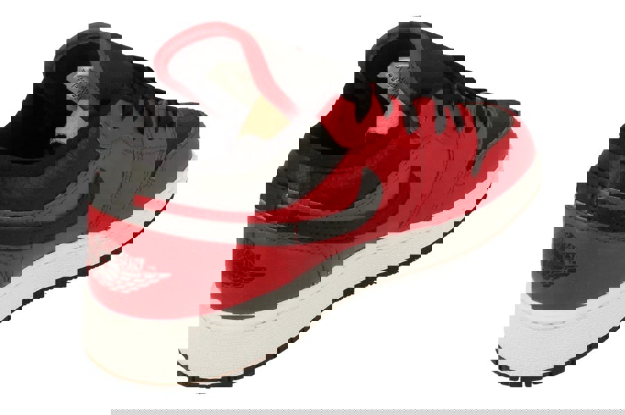 Nike Air Jordan 1 Low GS Trainers 553560 553560 - Gym Red Black White 605 - Photo 2