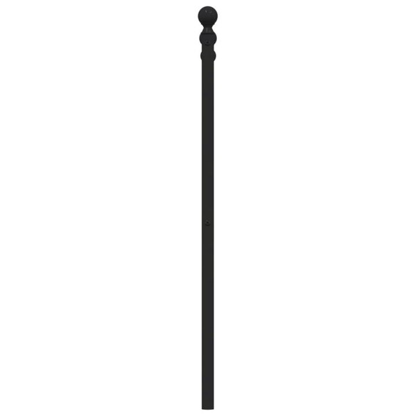 Berkfield Metal Headboard Black 150 cm