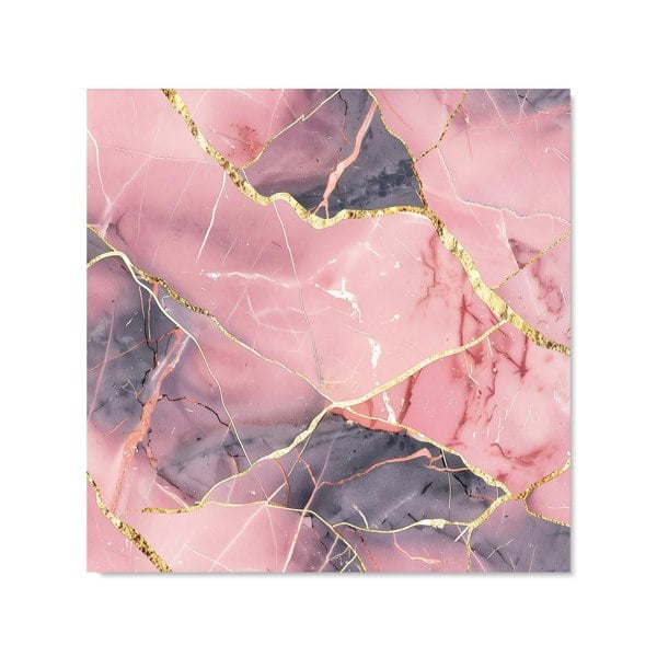 Warren Reed - Designer Rose And Gold Marble Effect Kitchen Splashback