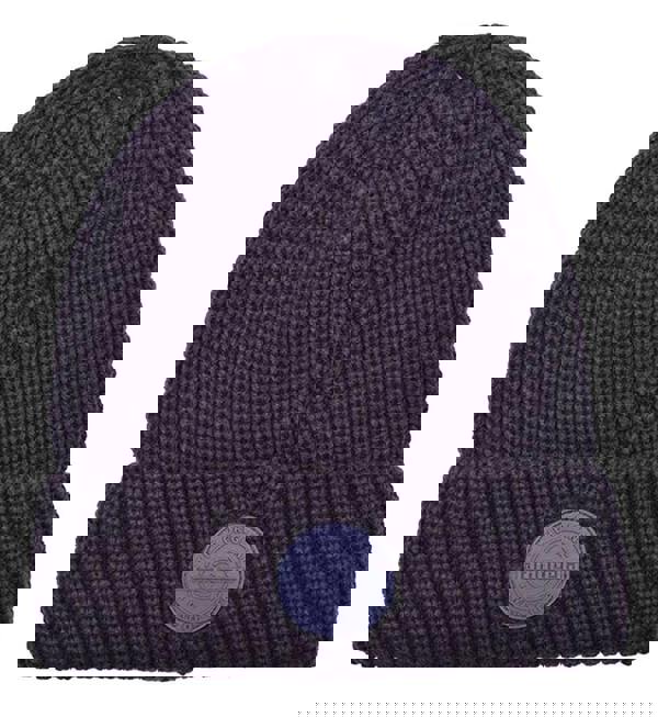 Lambretta Knitted Fleece Turn Up Bobble Skater Style Beanie Hat
