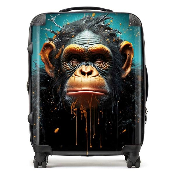 Warren Reed Monkey Face Splashart Blue Suitcase