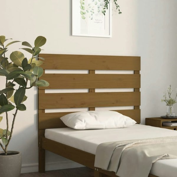 Berkfield Headboard Honey Brown 75x3x80 cm Solid Wood Pine