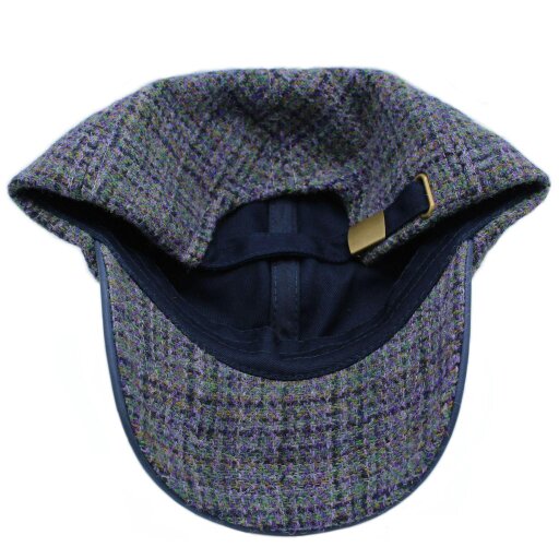 Heather Hats & Accessories Harris Tweed Baseball Trucker Cap, Cotton Lining, Outdoor Wear, Thistle Lavender