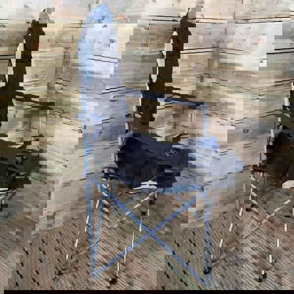 Samuel Alexander Luxury Padded High Back Folding Outdoor / Camping / Fishing Chair in Black