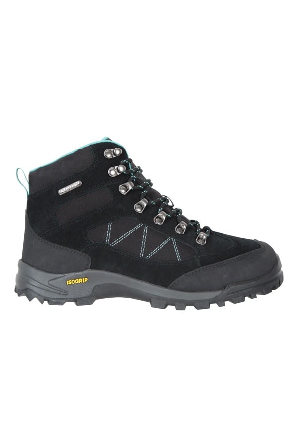 Mountain Warehouse Women's Storm Suede Waterproof Hiking Boots - Black